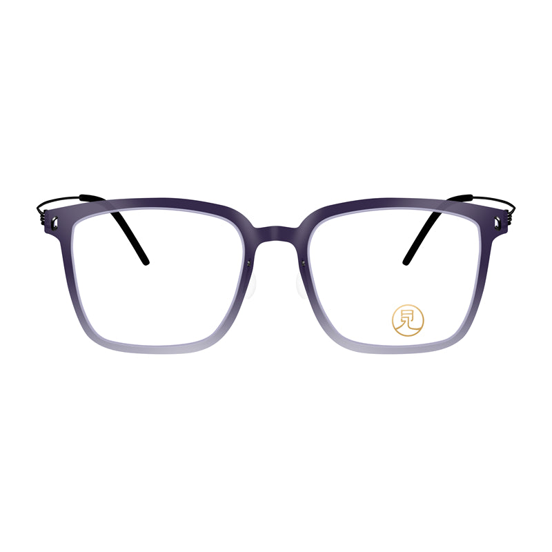 Fashion Square Round Frame Lightweight Glasses | Gradient