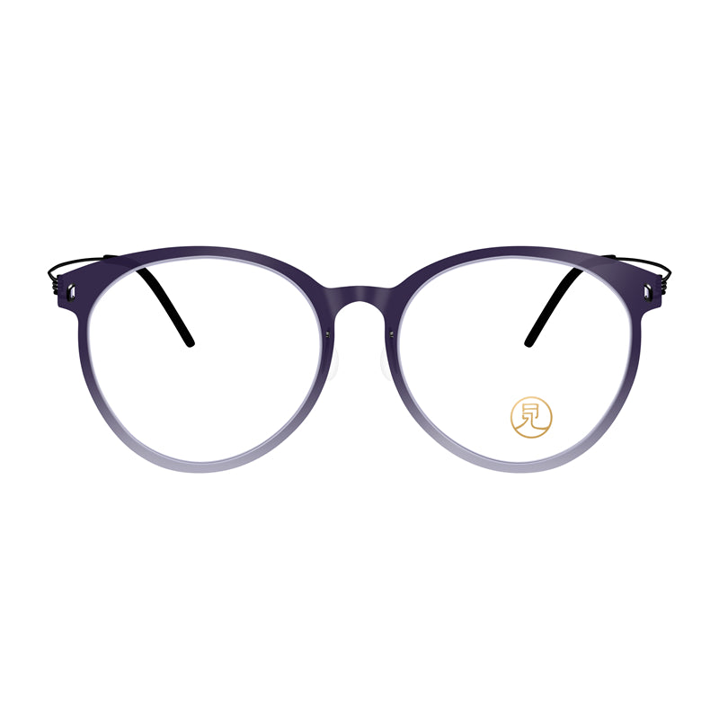 Fashion round frame lightweight glasses | Gradient