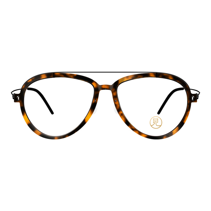 Stylish aviator style lightweight glasses |Tortoiseshell