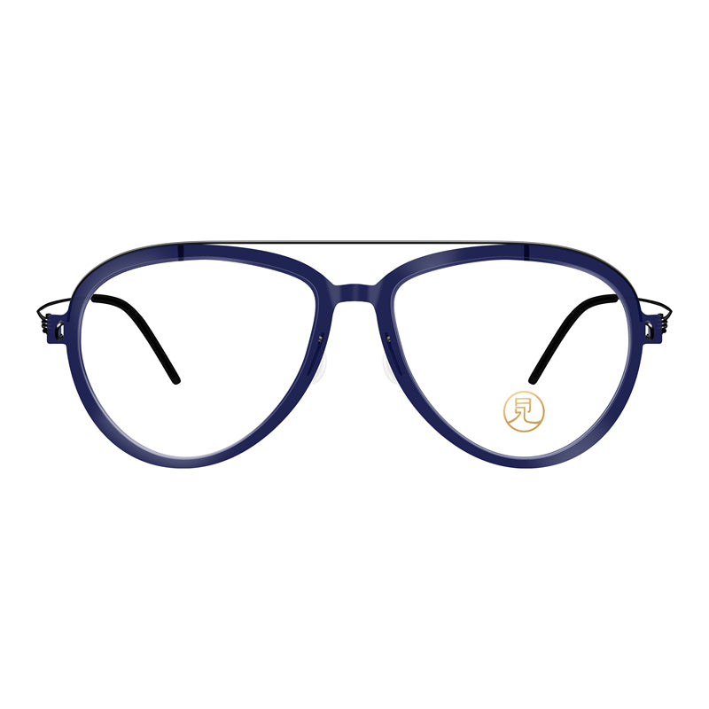 Stylish aviator style lightweight glasses |Dark blue