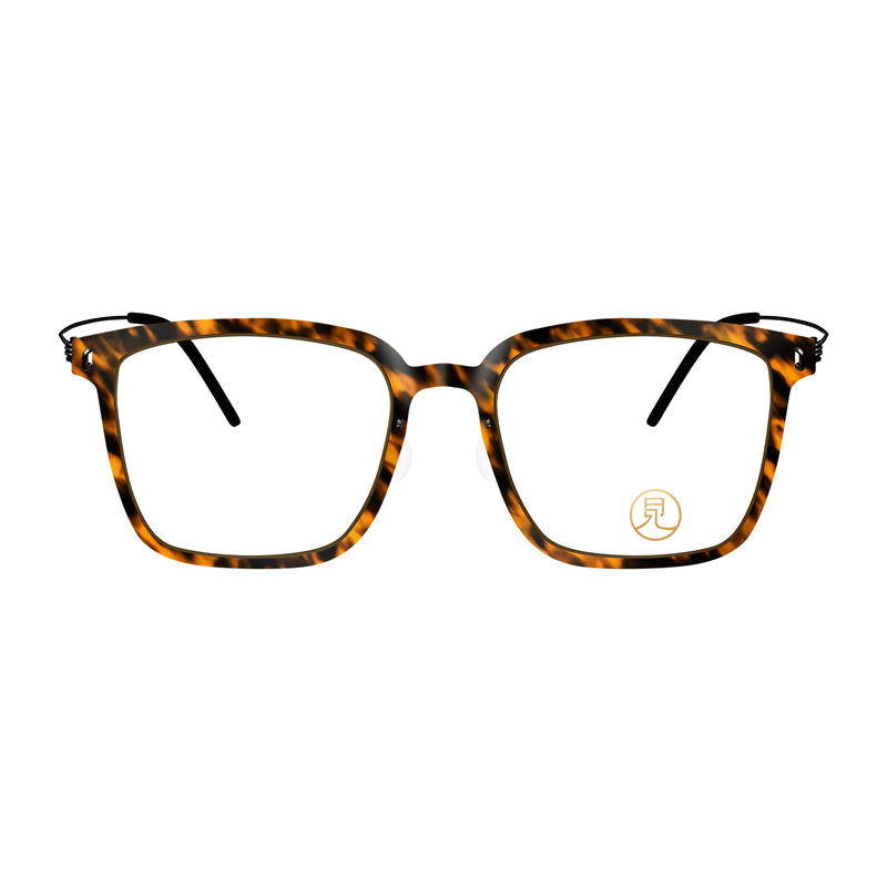 Fashion Square Round Frame Lightweight Glasses | Tortoiseshell