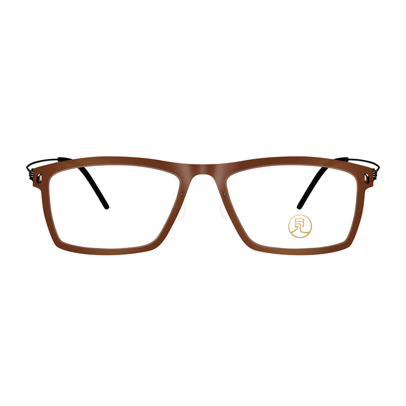 Fashion Square Frame Lightweight Glasses | Brown