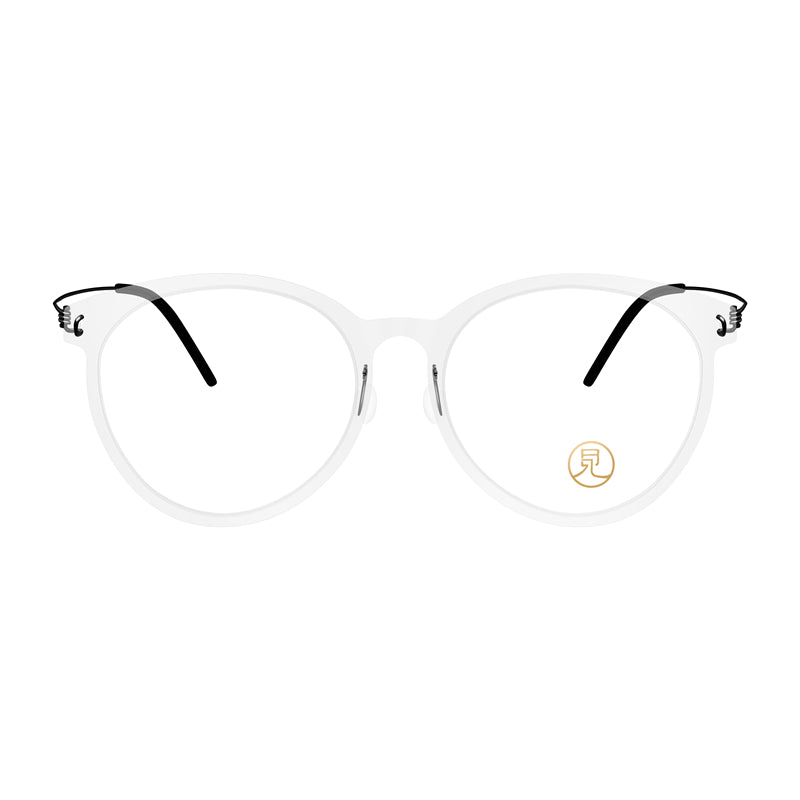 Fashion round frame lightweight glasses | Transparent