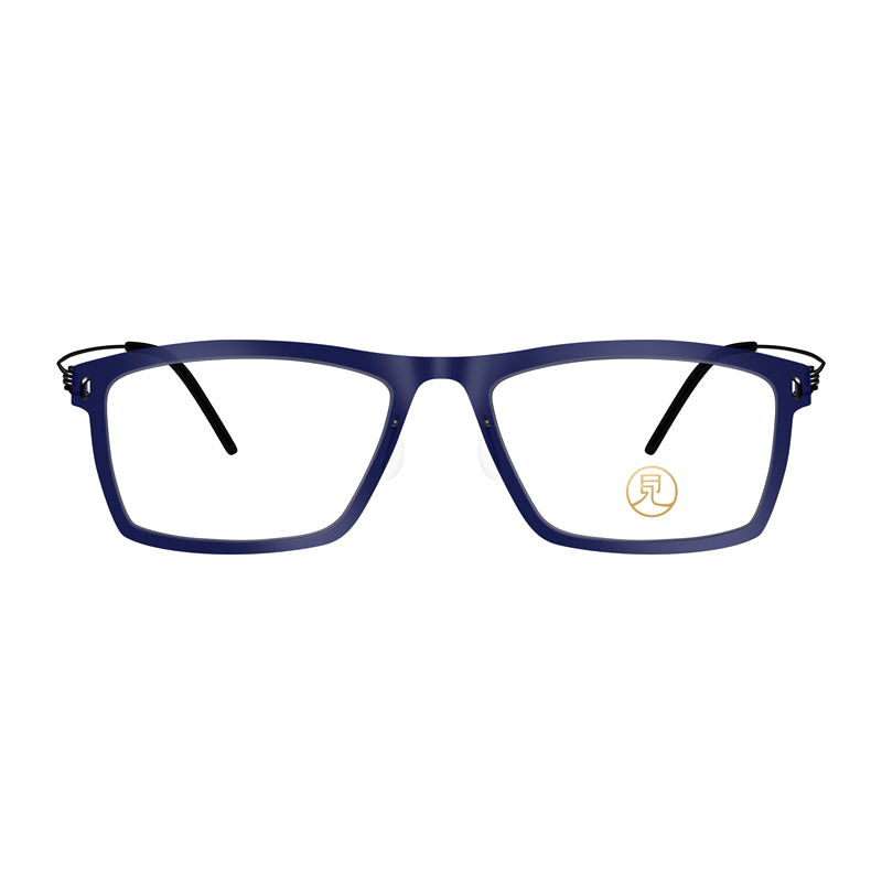 Fashion Square Frame Lightweight Glasses | Dark blue