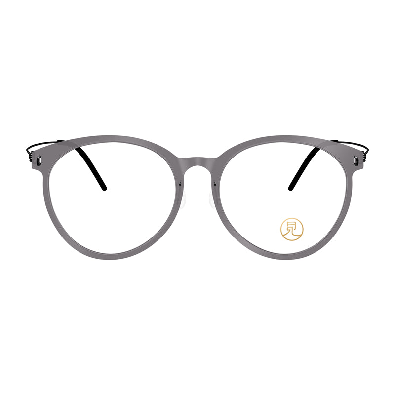 Fashion round frame lightweight glasses | Grey